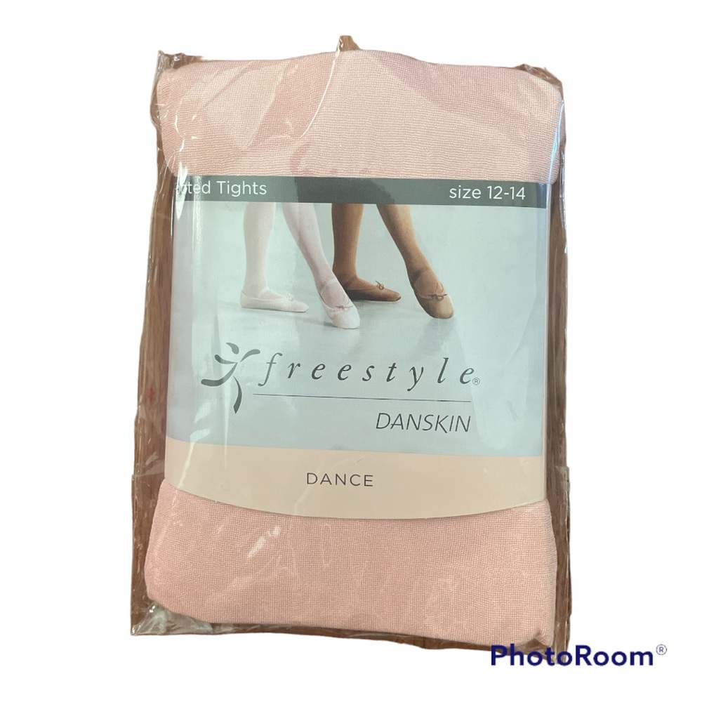 Girls Freestyle Danskin Pink Footed Dance Tights